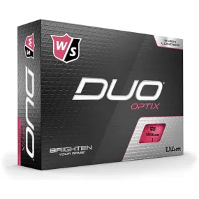 Wilson Balles DX2 Optix Rose (boite de 12) avec prix dégressif