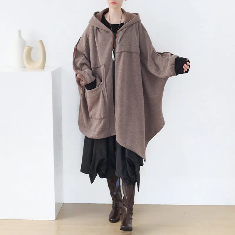 Women Autumn Winter Loose Cotton Overcoat