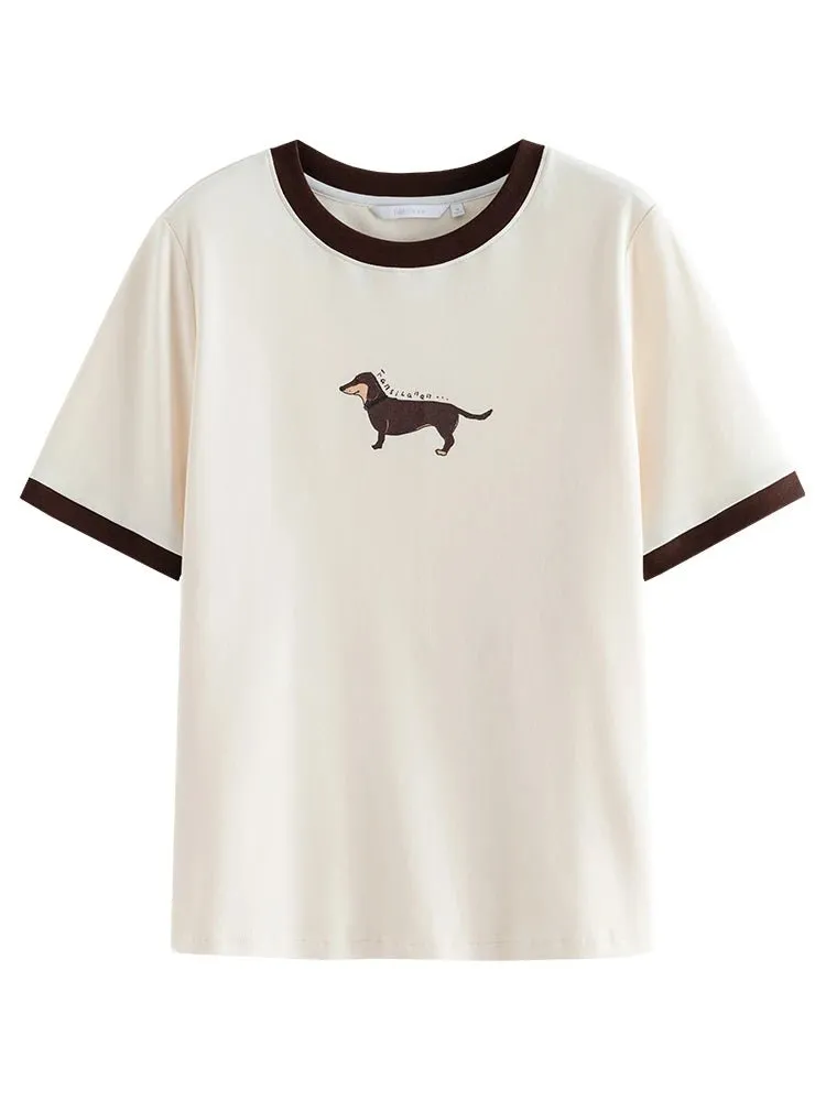 Women’s Animal Print Cotton Tee