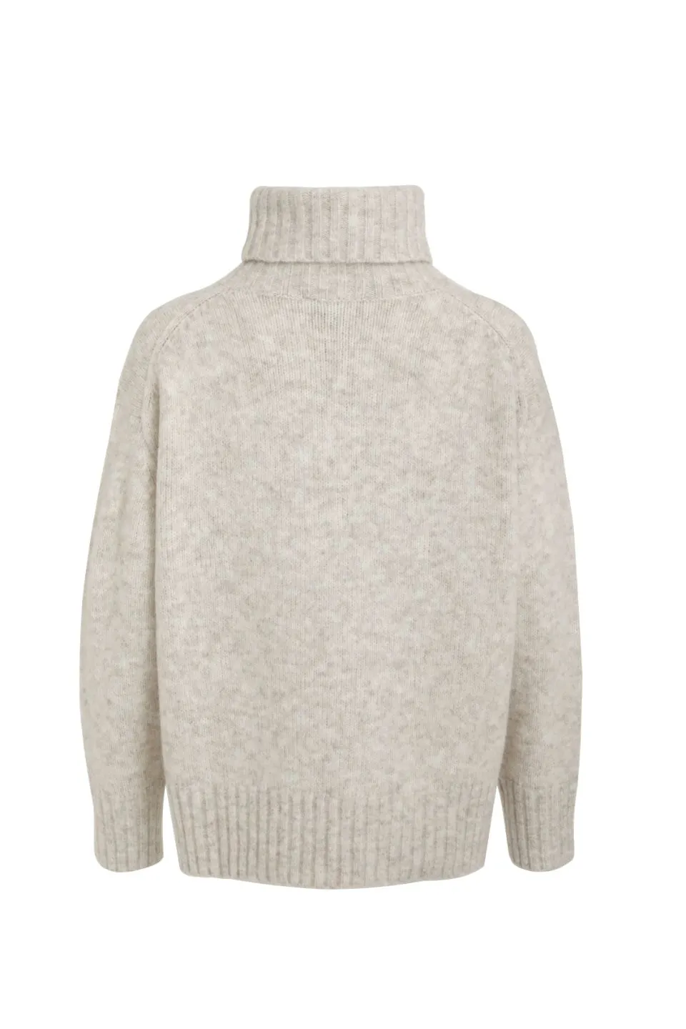 Zealous Oat Roll Neck Super Soft Knit Jumper