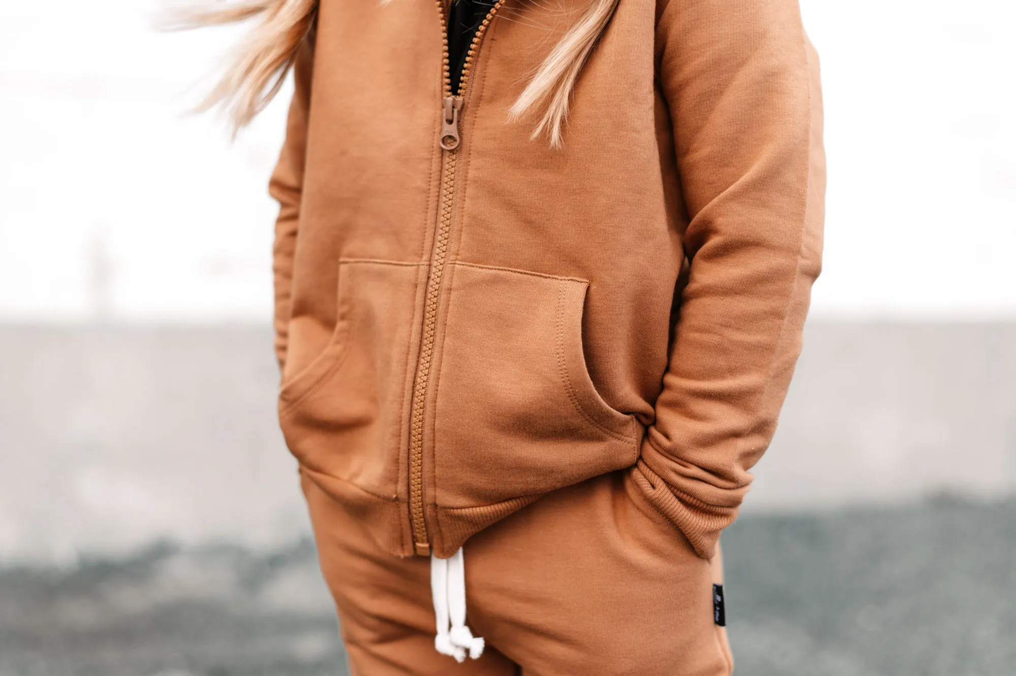 ZIP BAMBOO HOODIE- Organic Cotton French Terry