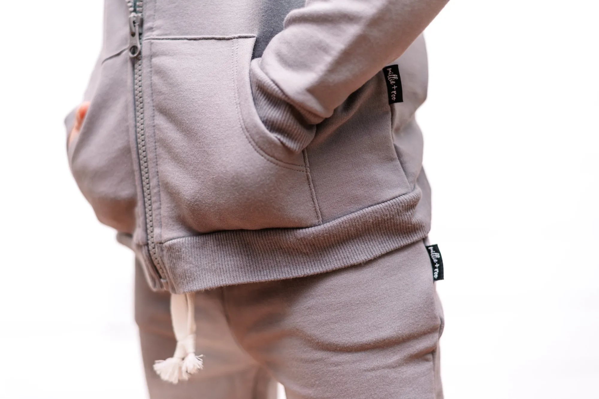 ZIP BAMBOO HOODIE- Organic Cotton French Terry